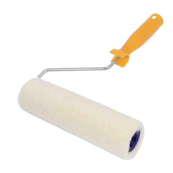 Home Wall Floor 9" Painting Tool Blue Plastic Handle Roller Brush